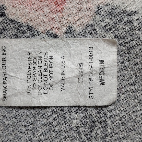 Unique Vintage Smak Parlour Black Multicolor Floral Bow Long Sleeve Mini Dress M - Picture 9 of 9